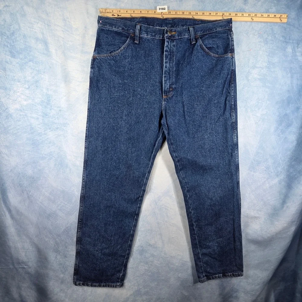 Brittania Regular Fit Jeans Mens 38x30 Dark Wash Heavyweight Denim 1B110SW NEW